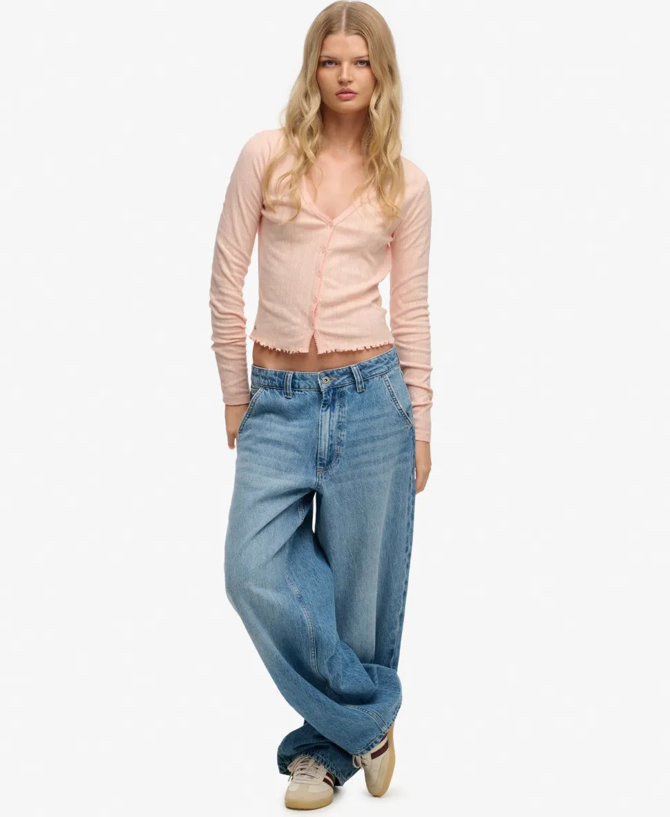Athletic Essential Pointelle Cardigan