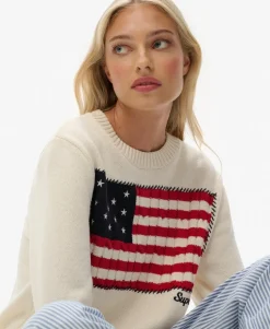 Athletic Essentials Americana Flag Crew Knit