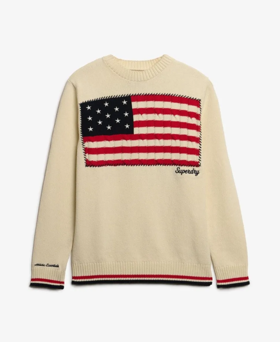 Athletic Essentials Americana Flag Crew Knit