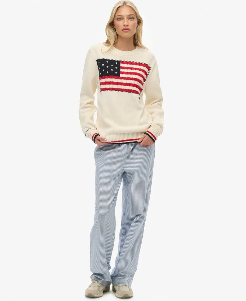 Athletic Essentials Americana Flag Crew Knit