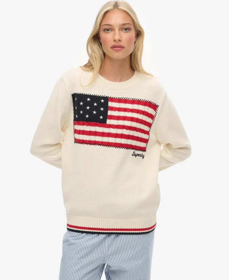 Athletic Essentials Americana Flag Crew Knit