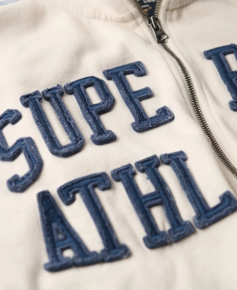 Athletic Essentials Applique Loose Zip Track Top
