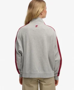 Athletic Essentials Applique Loose Zip Track Top
