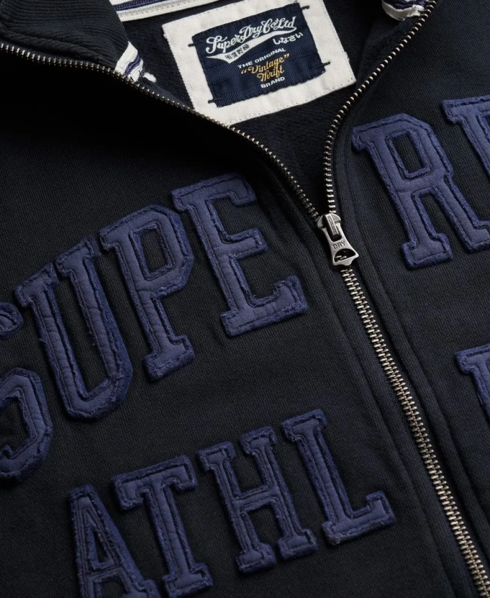 Athletic Essentials Applique Loose Zip Track Top