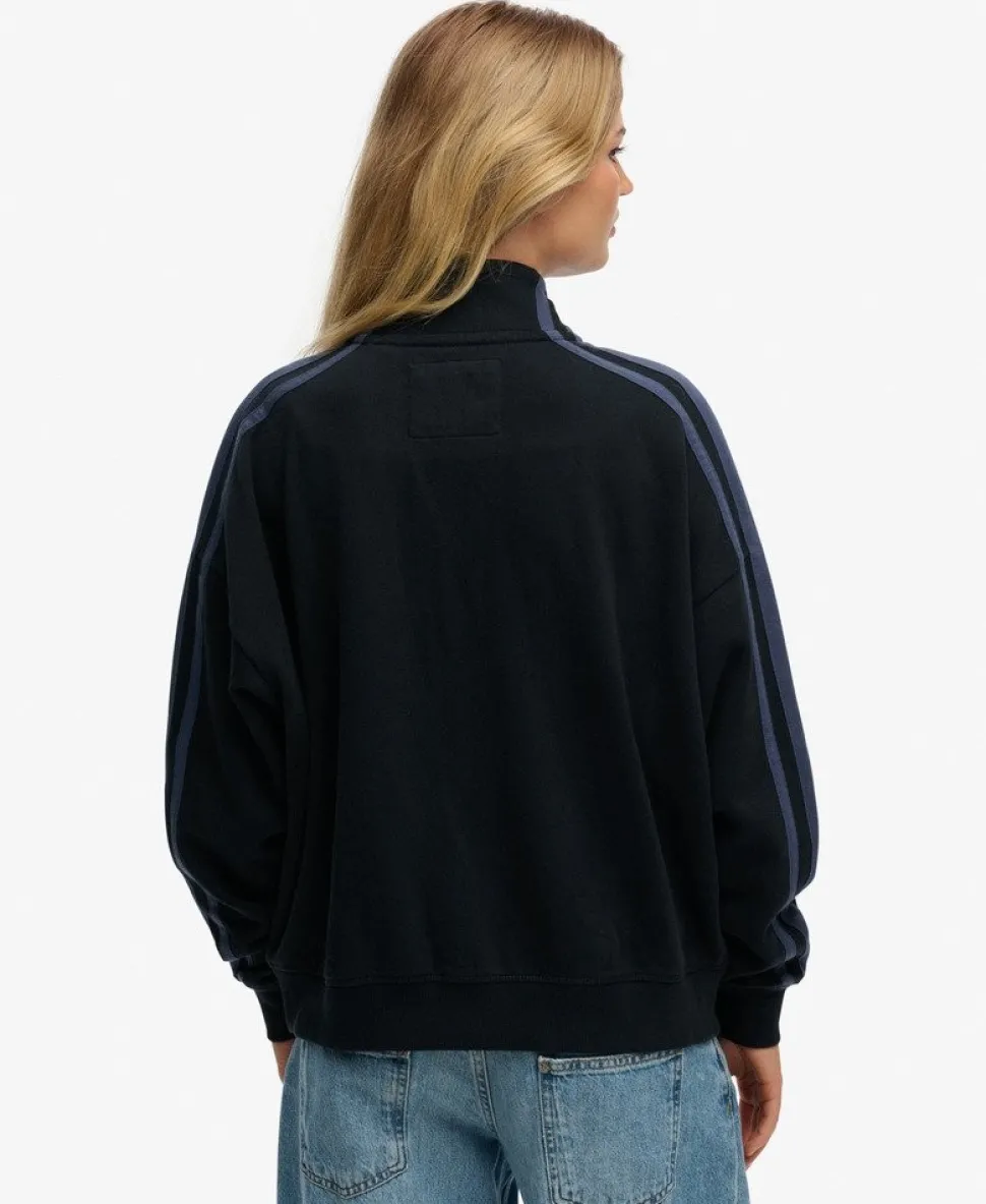 Athletic Essentials Applique Loose Zip Track Top
