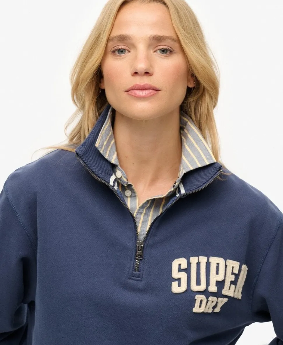Athletic Essentials Applique Half Zip Sweatshirt