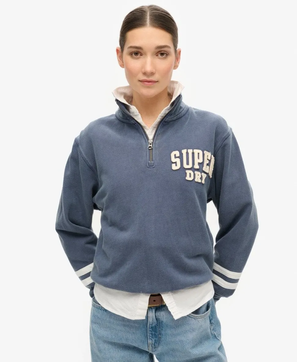 Athletic Essentials Applique Half Zip Sweatshirt