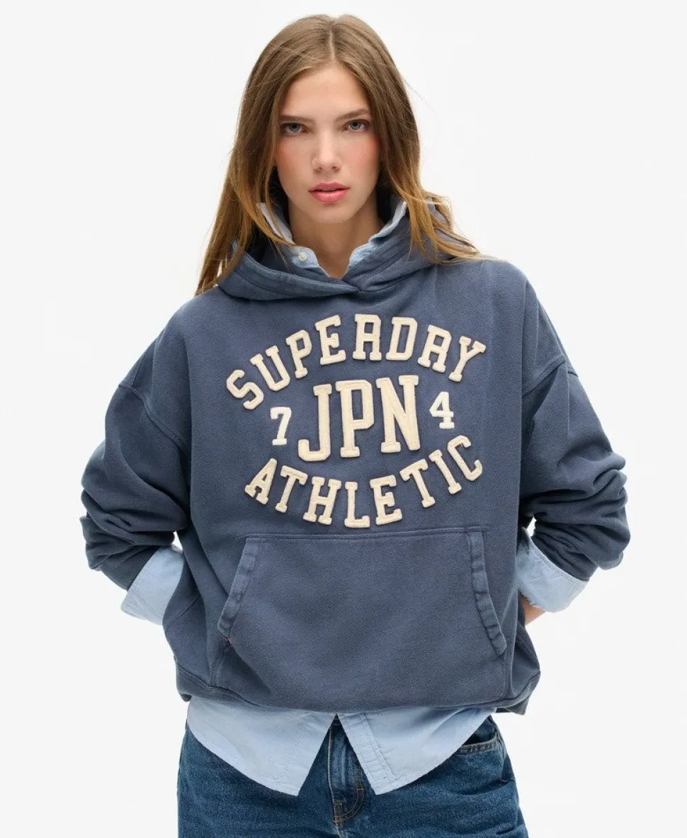 Athletic Essentials Applique Oversized Hoodie