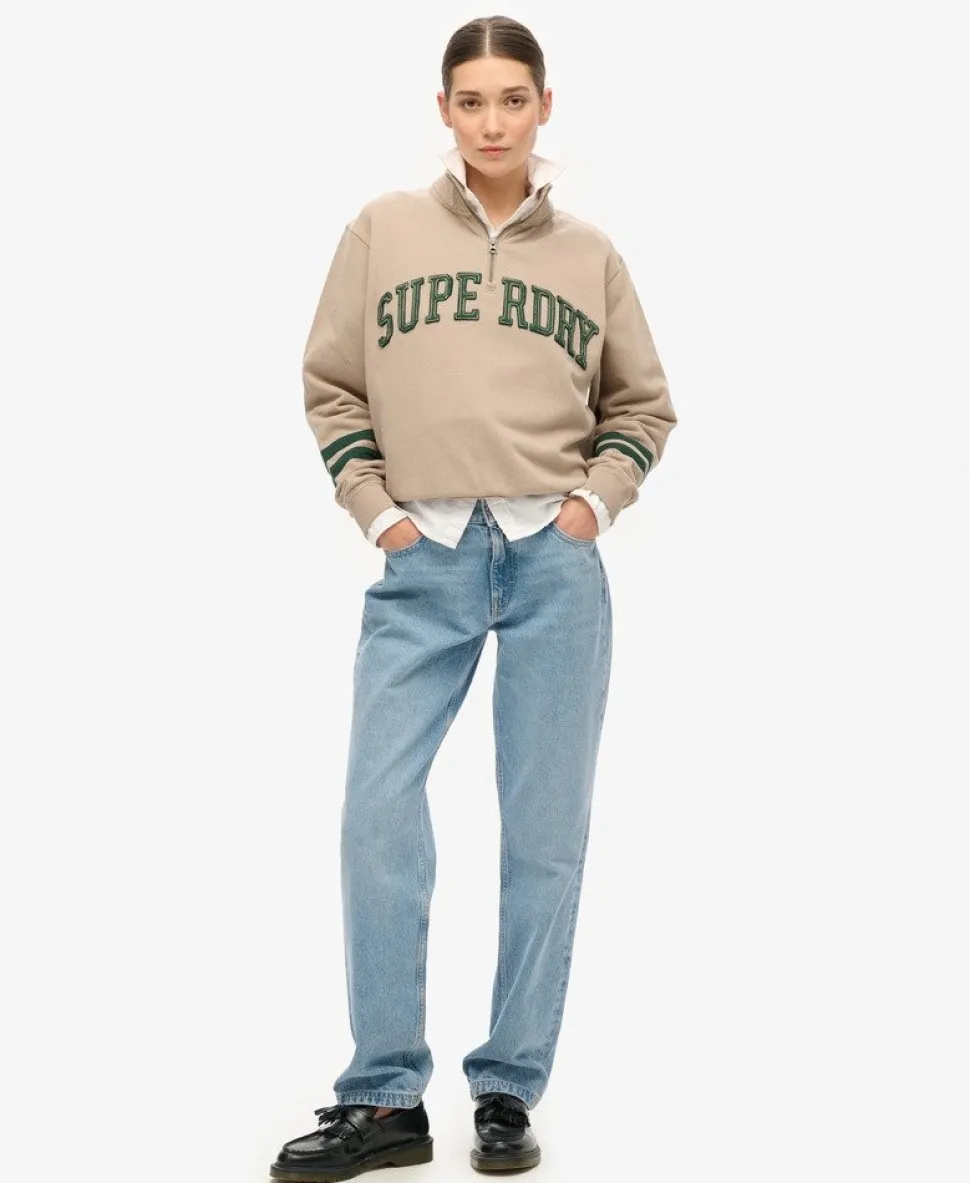 Athletic Essentials Applique Half Zip Sweatshirt
