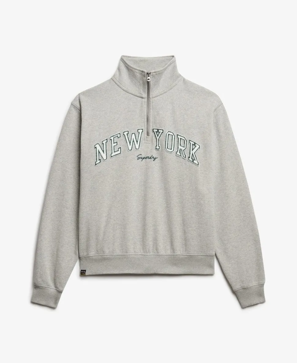 Athletic Essentials Applique Half Zip Sweatshirt