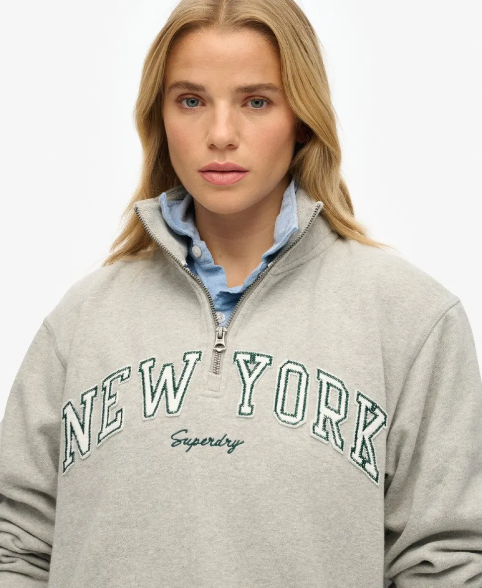 Athletic Essentials Applique Half Zip Sweatshirt