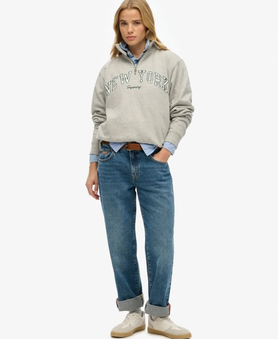 Athletic Essentials Applique Half Zip Sweatshirt