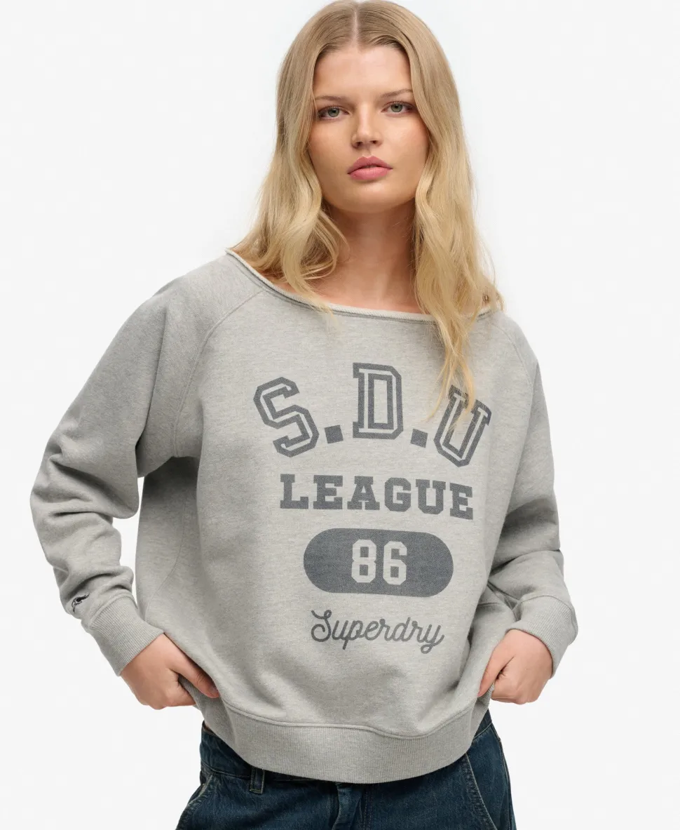 Athletic Essentials Bardot Crew Sweatshirt