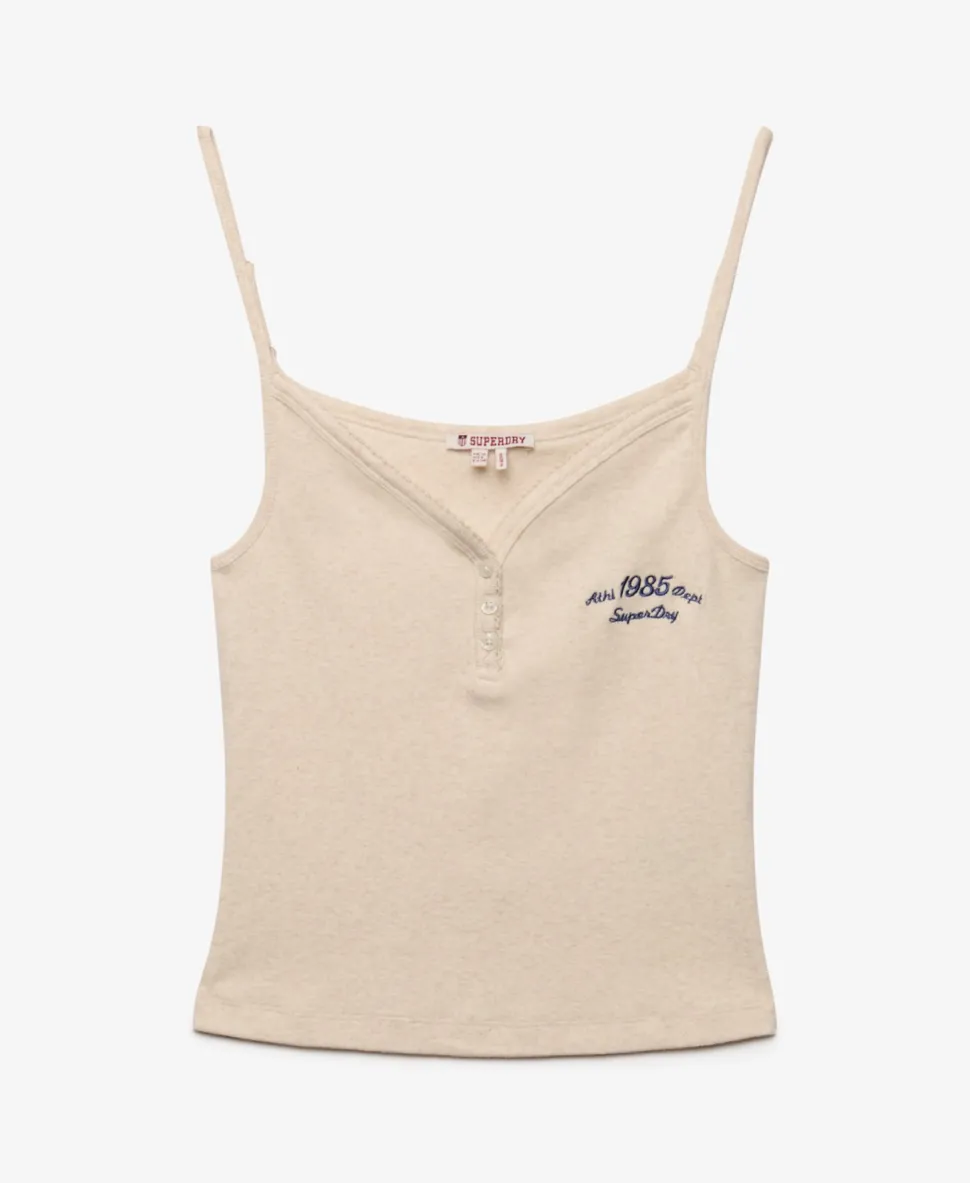 Athletic Essentials Button Down Cami Top