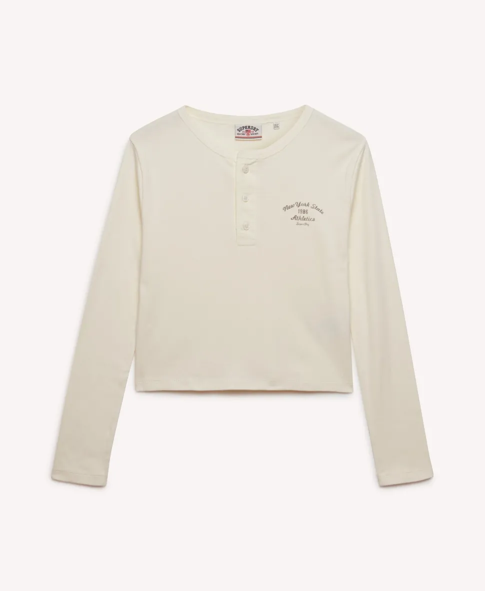 Athletic Essentials Button Down Long Sleeve Top