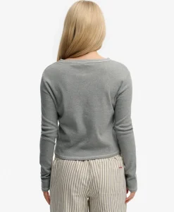 Athletic Essentials Button Down Long Sleeve Top