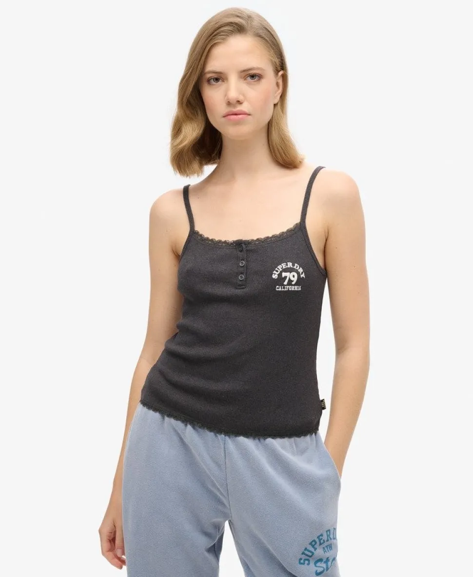 Athletic Essentials Button Down Cami Top