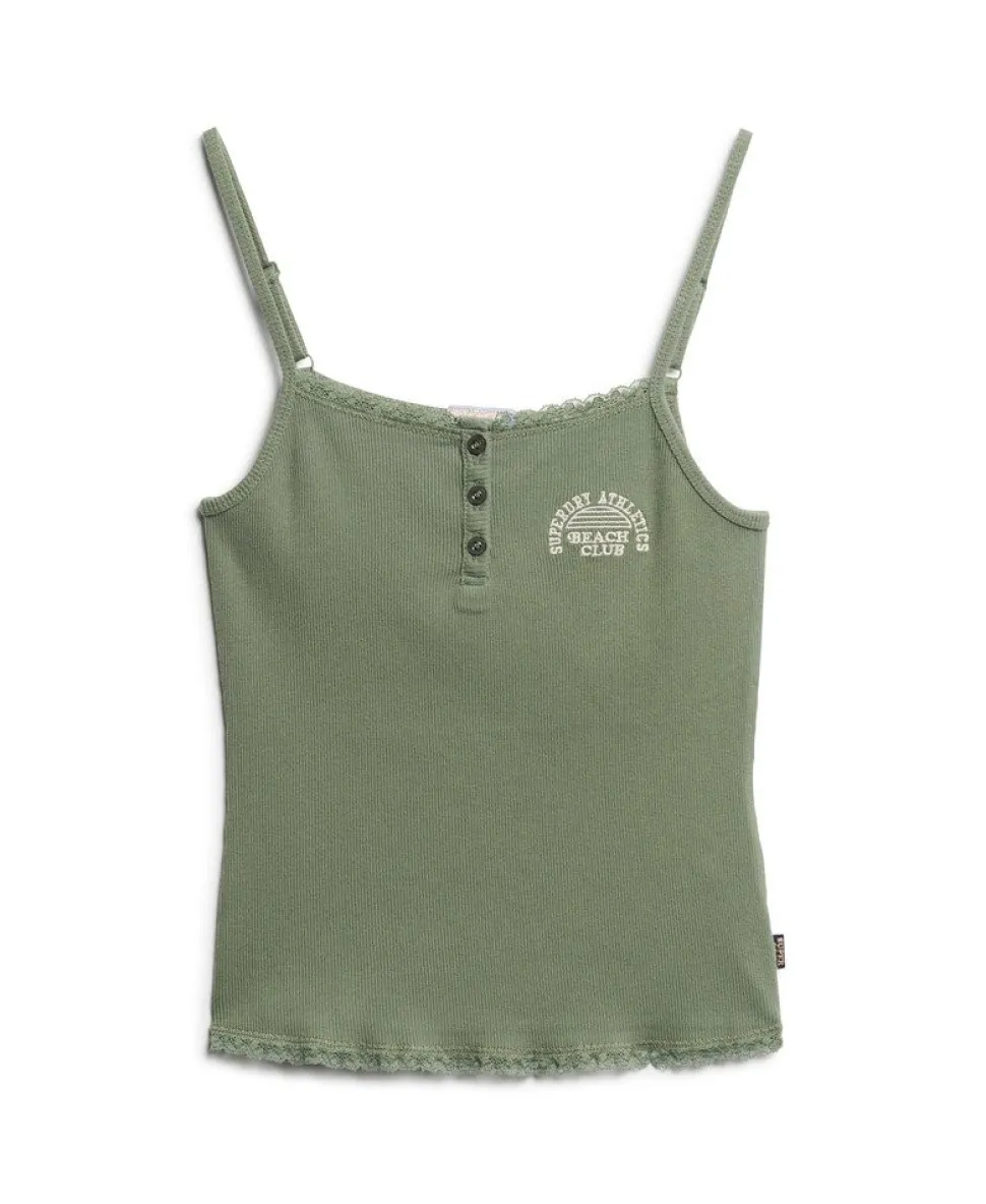 Athletic Essentials Button Down Cami Top