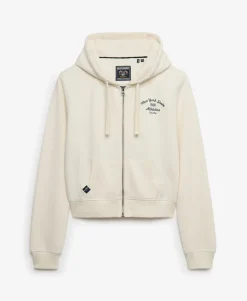 Athletic Essentials Cropped Zip Hoodie