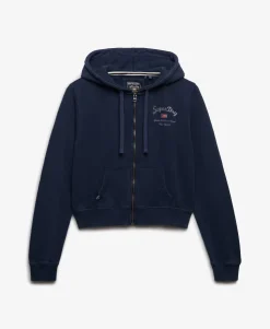 Athletic Essentials Cropped Zip Hoodie