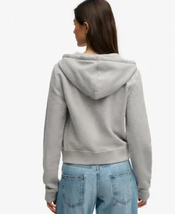 Athletic Essentials Cropped Zip Hoodie