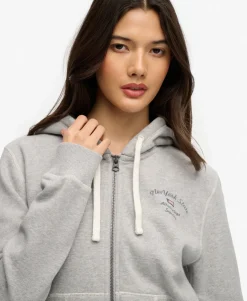 Athletic Essentials Cropped Zip Hoodie