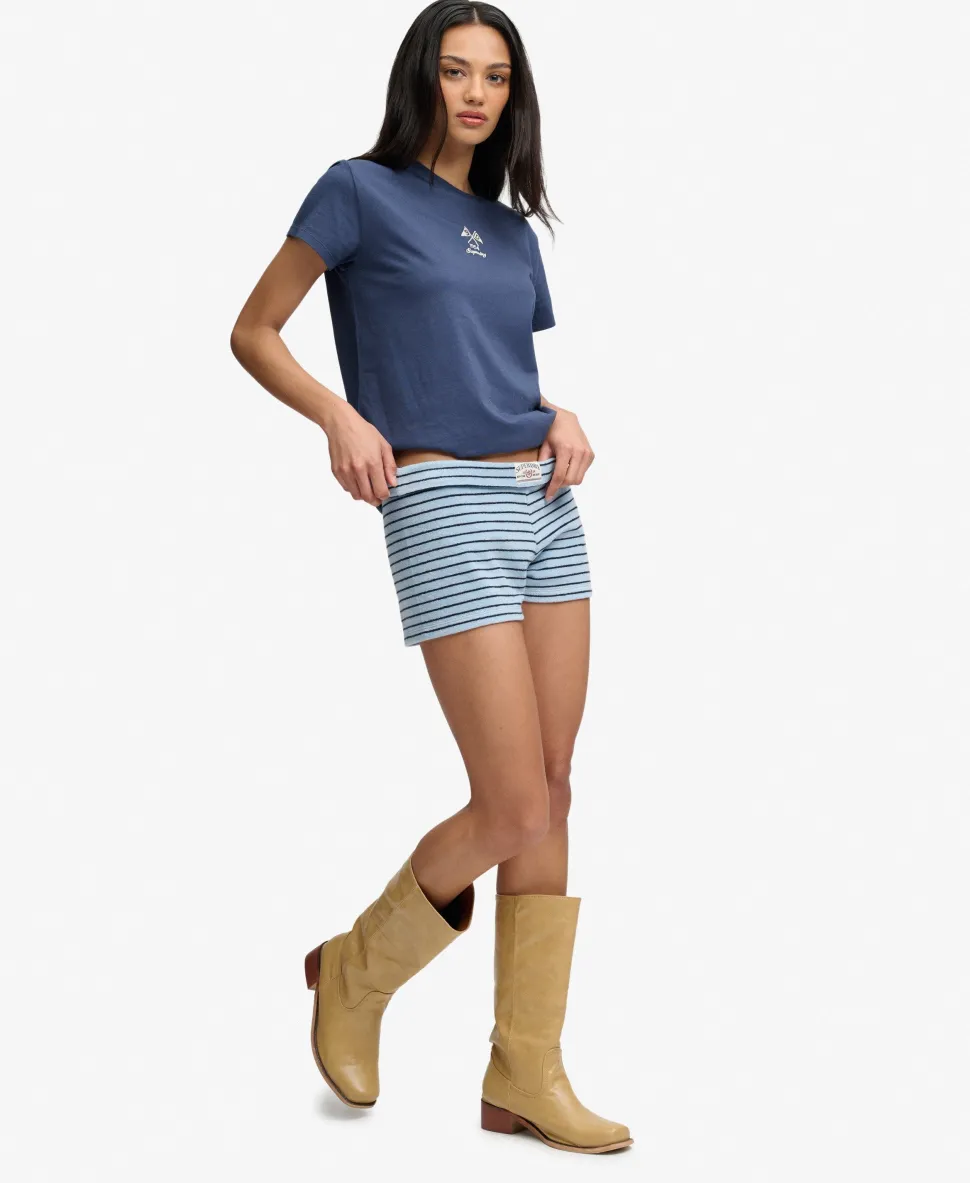 Athletic Essentials Fold Over Towelling Shorts