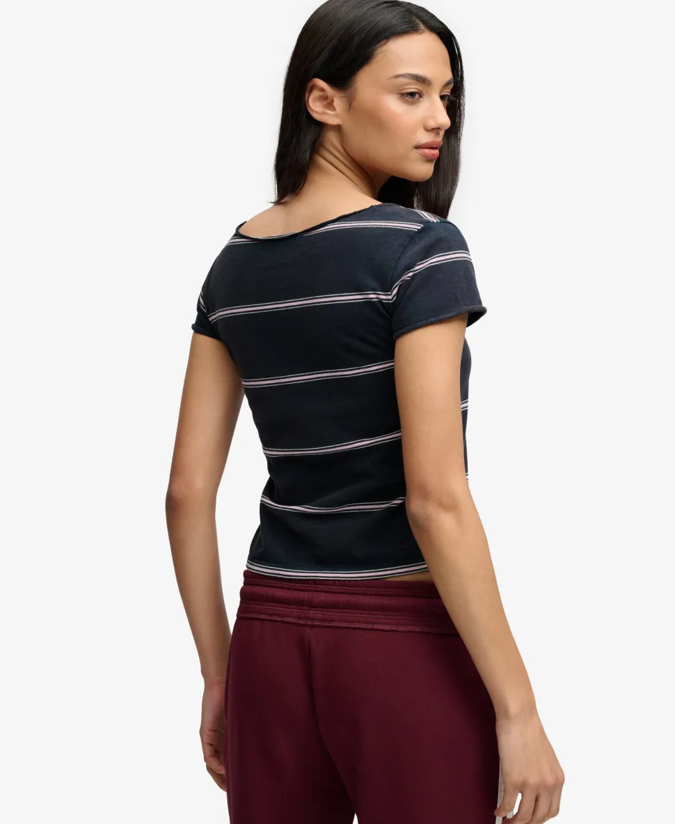 Athletic Essentials Gathered Pattern Top