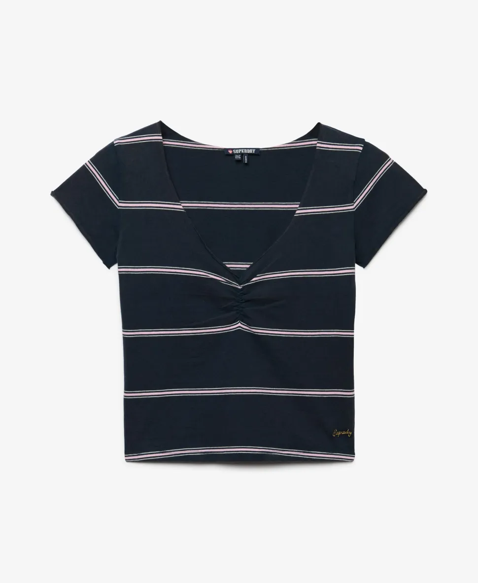 Athletic Essentials Gathered Pattern Top
