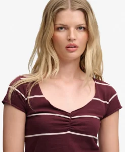 Athletic Essentials Gathered Pattern Top