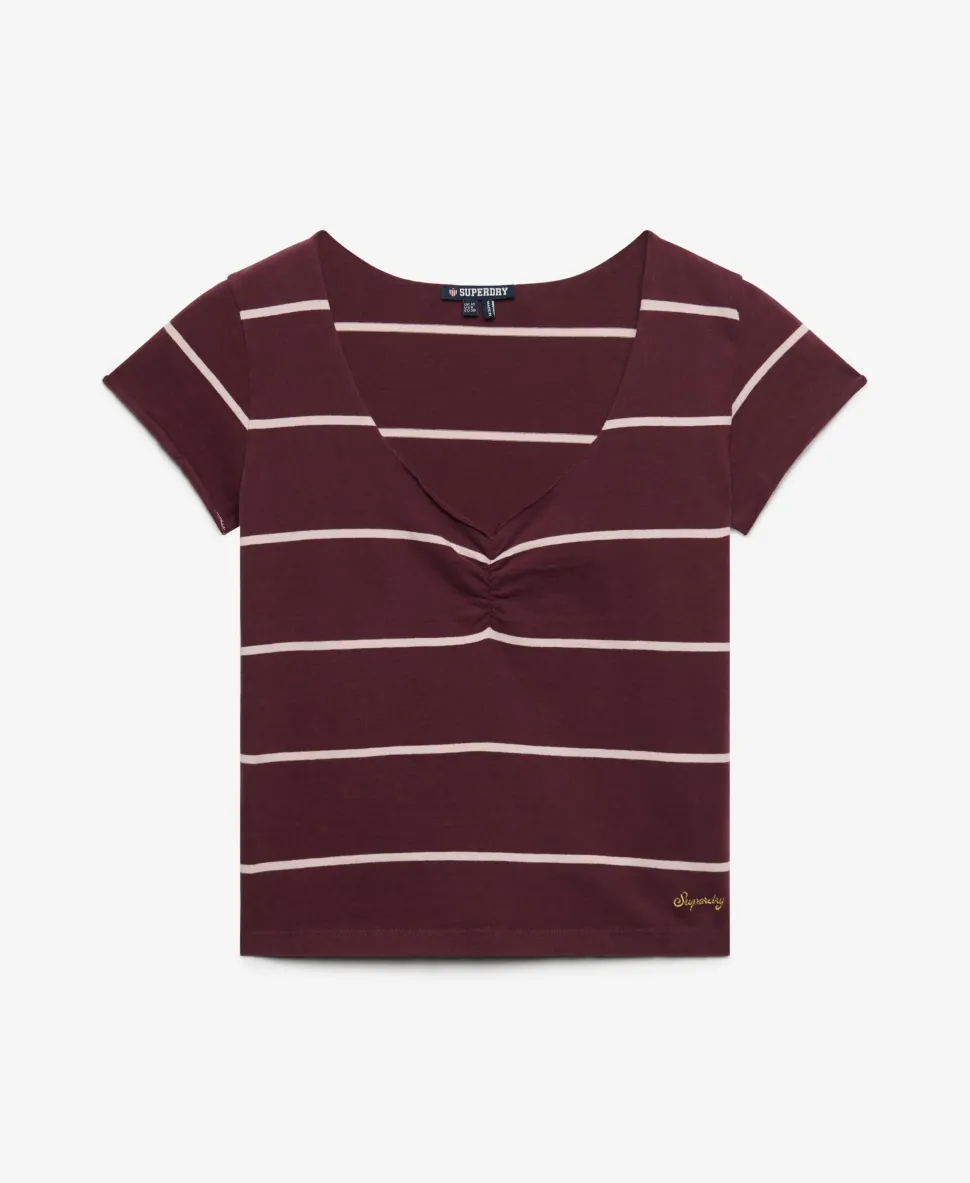 Athletic Essentials Gathered Pattern Top