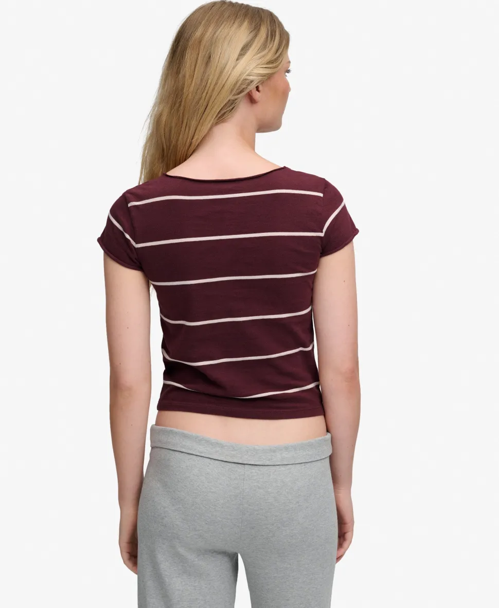 Athletic Essentials Gathered Pattern Top