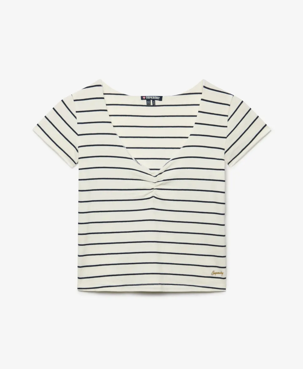 Athletic Essentials Gathered Pattern Top