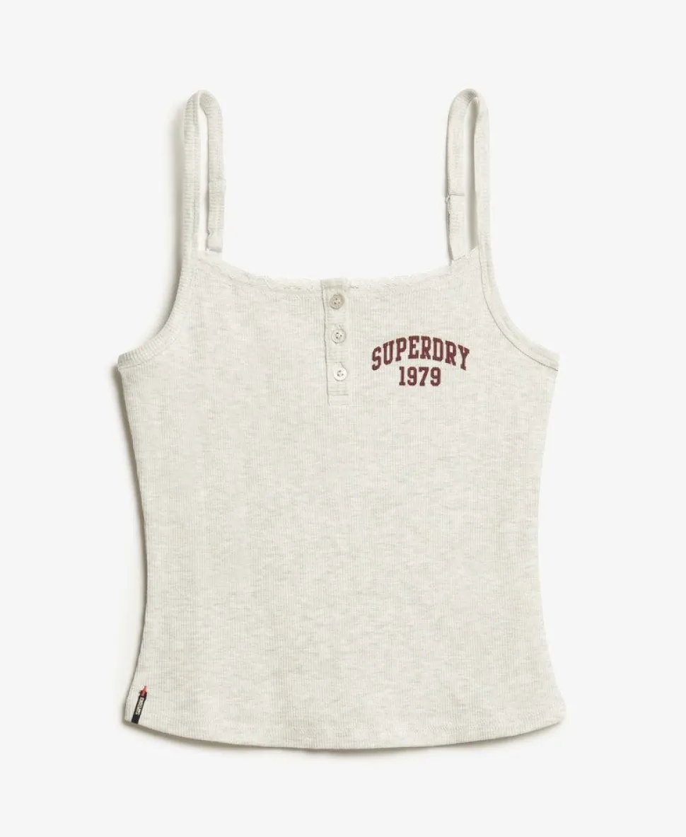 Athletic Essentials Graphic Button Cami