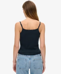 Athletic Essentials Graphic Pointelle Cami Top