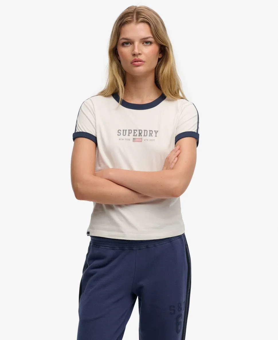 Athletic Essentials Graphic Ringer T-Shirt