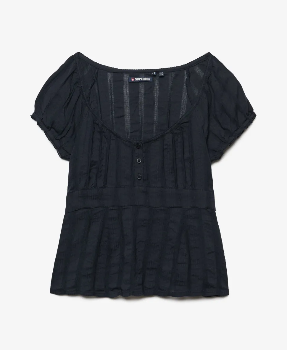 Athletic Essentials Half Button Top