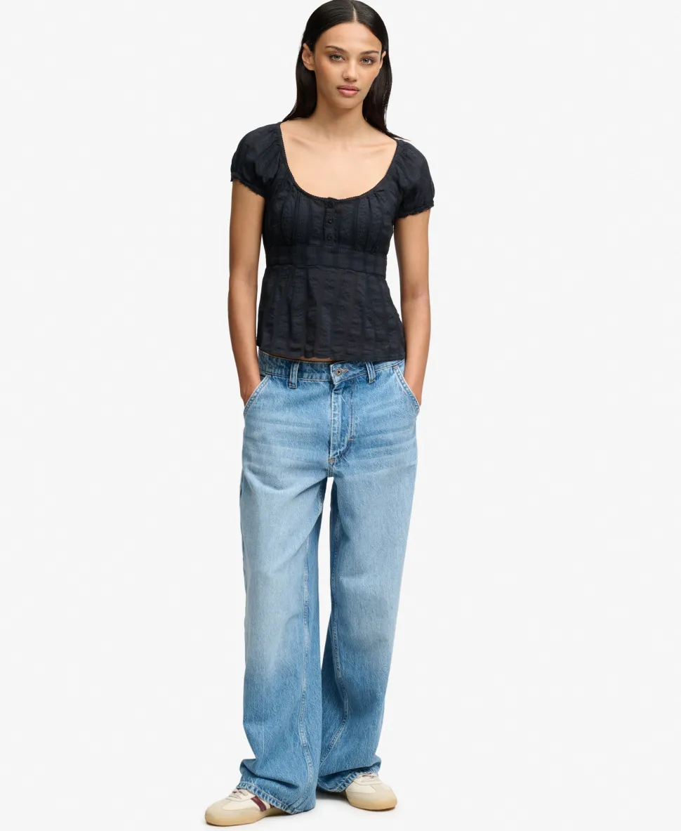 Athletic Essentials Half Button Top