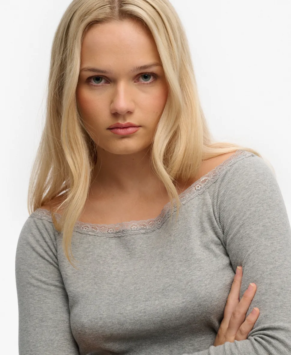 Athletic Essentials Lace Long Sleeve Top
