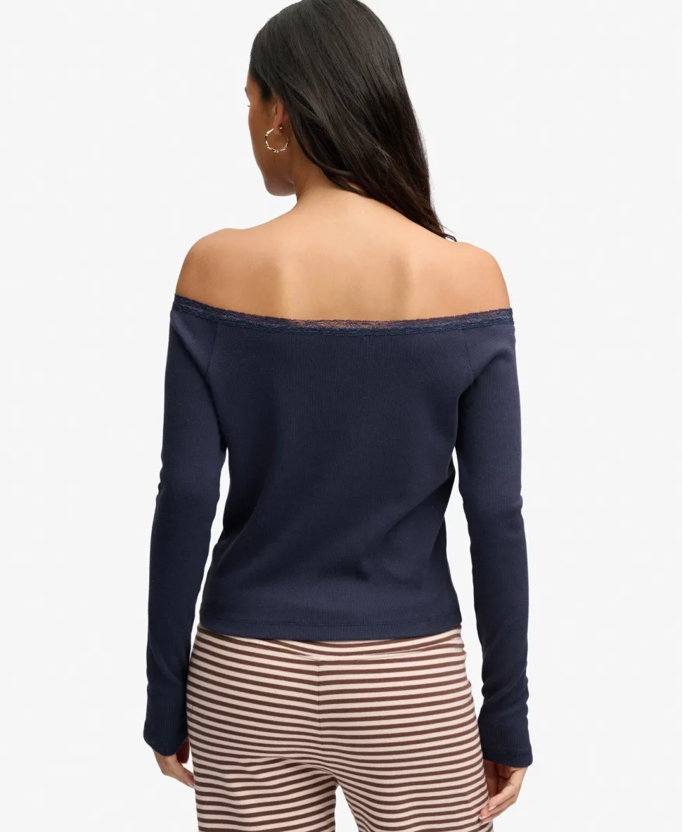Athletic Essentials Lace Long Sleeve Top