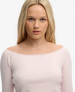 Athletic Essentials Lace Long Sleeve Top