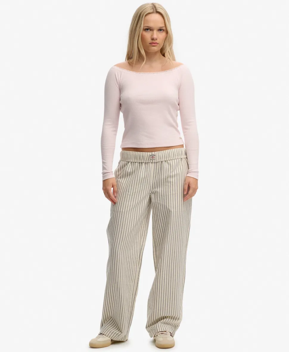 Athletic Essentials Lace Long Sleeve Top