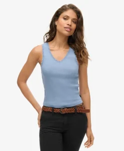 Athletic Essentials Lace Trim Vest Top