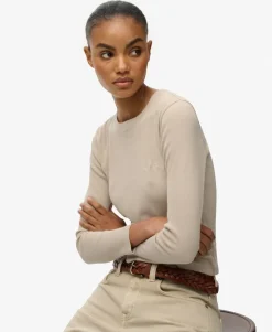 Athletic Essentials Logo Garment Dyed Ribbed Top