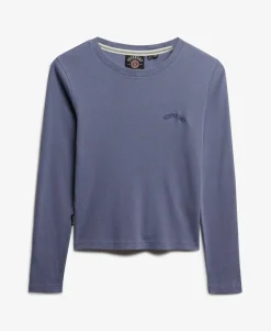 Athletic Essentials Logo Garment Dyed Ribbed Top
