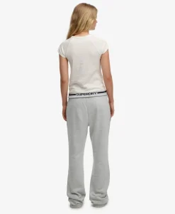 Athletic Essentials Logo Low Rise Flare Jogger