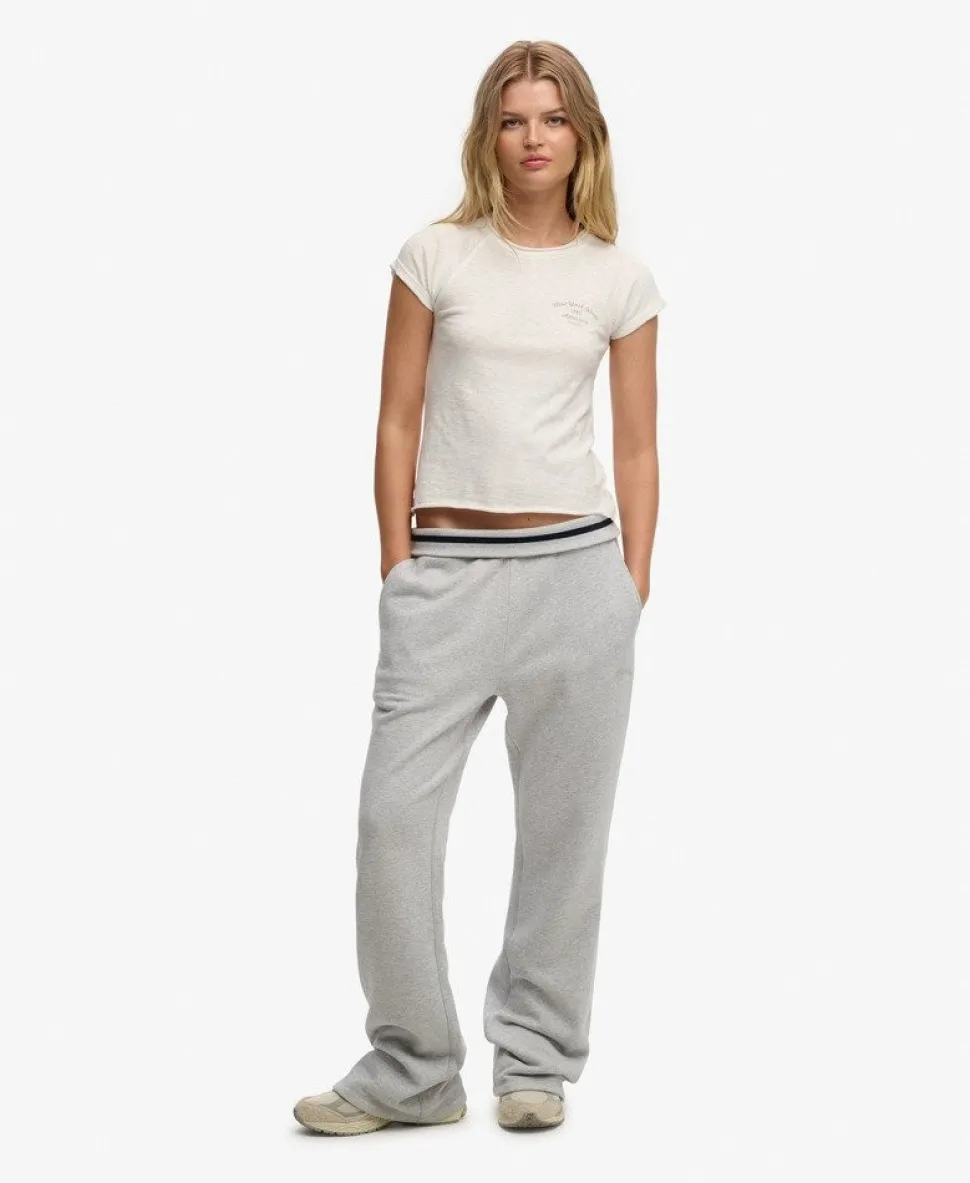 Athletic Essentials Logo Low Rise Flare Jogger