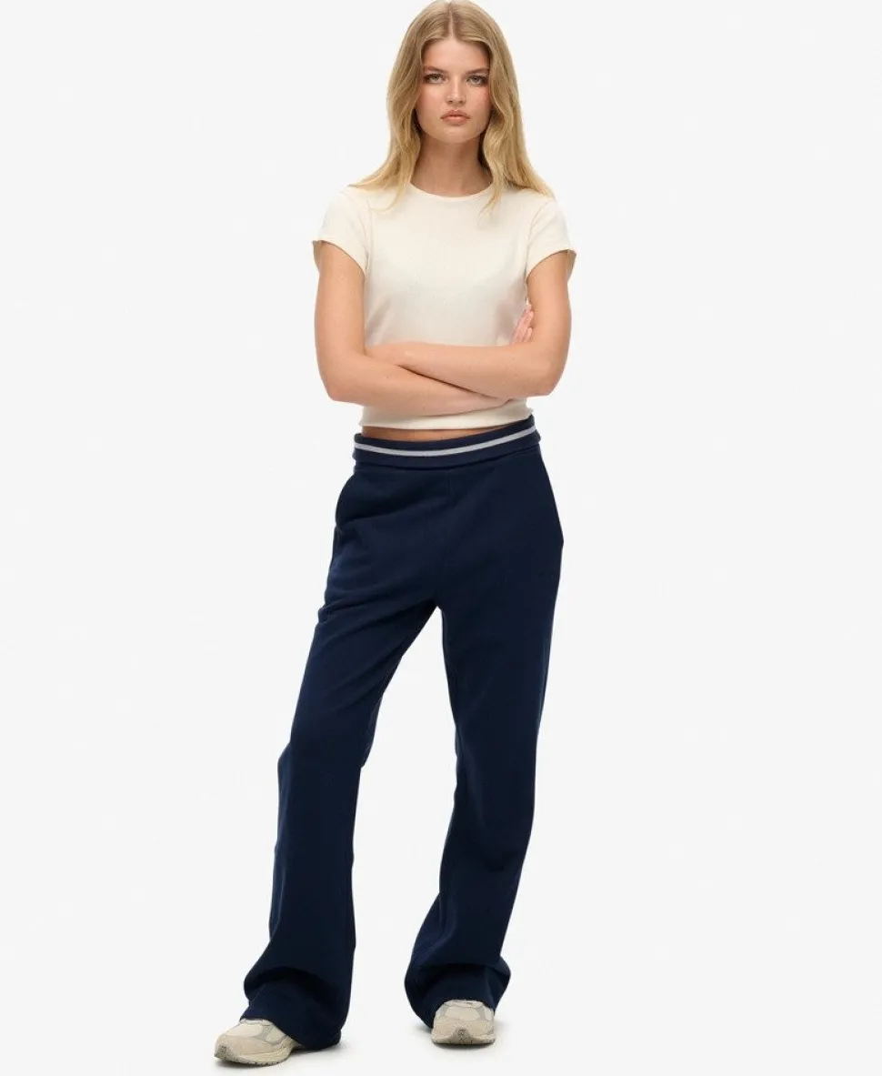 Athletic Essentials Logo Low Rise Flare Jogger