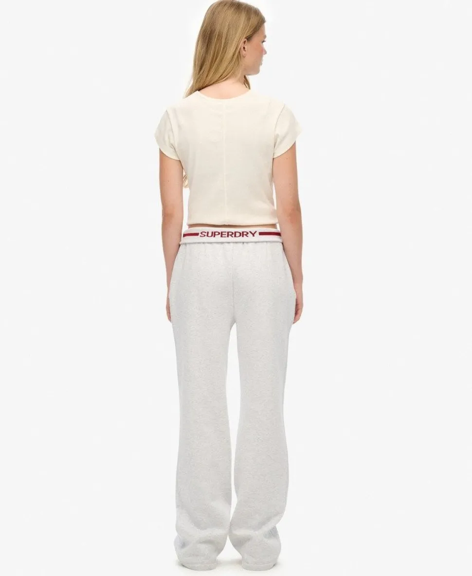 Athletic Essentials Logo Low Rise Flare Jogger