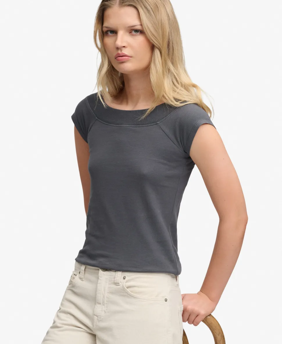 Athletic Essentials Off Shoulder Top